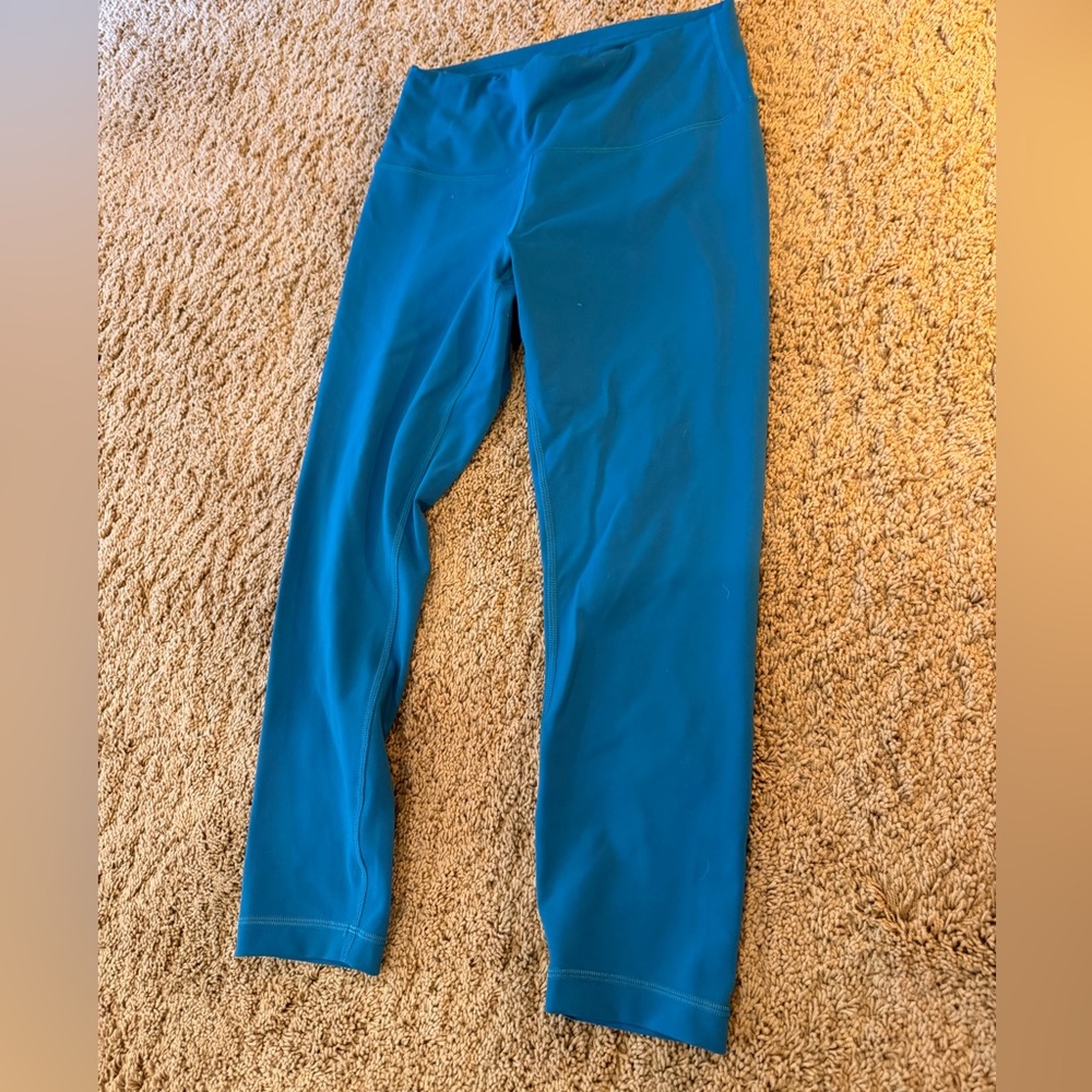 Lululemon aqua blue leggings